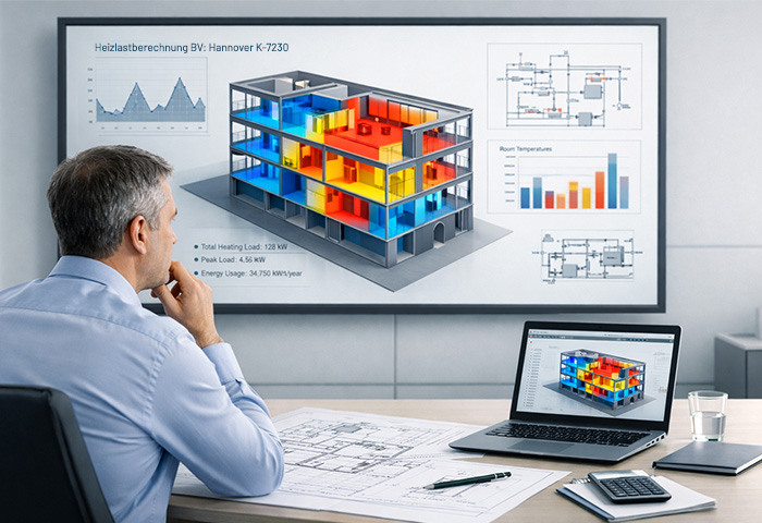 Gebäudesimulation und Heizlastberechnung